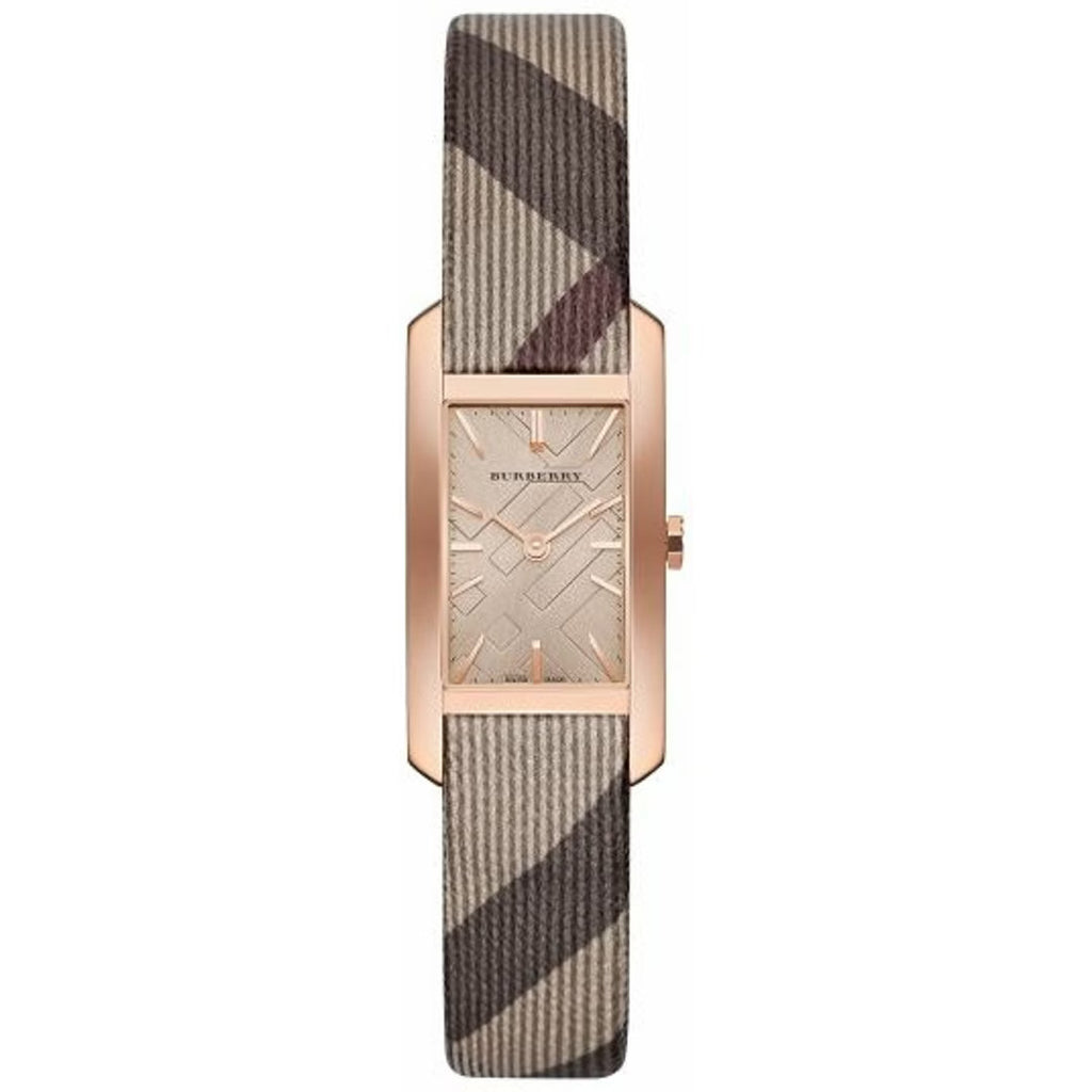 Burberry The Pioneer BU9510 Women's Watch, Rose Gold & Check Leather, 20 mm – photo 1