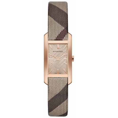 Burberry The Pioneer BU9510 Women's Watch, Rose Gold & Check Leather, 20 mm – photo 1