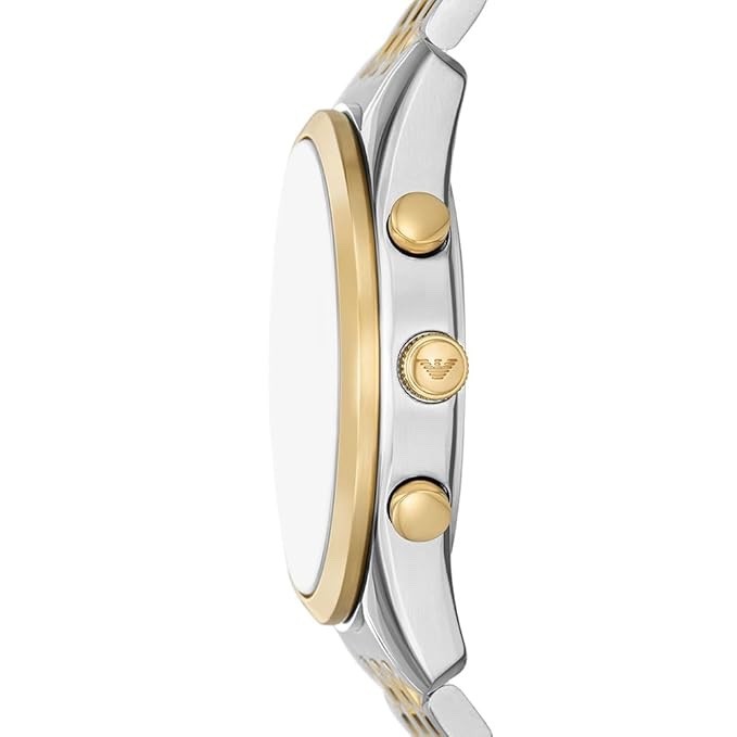 Emporio Armani AR11603 Men's Chronograph Watch, Gold & Silver Tone, 41 mm – photo 2