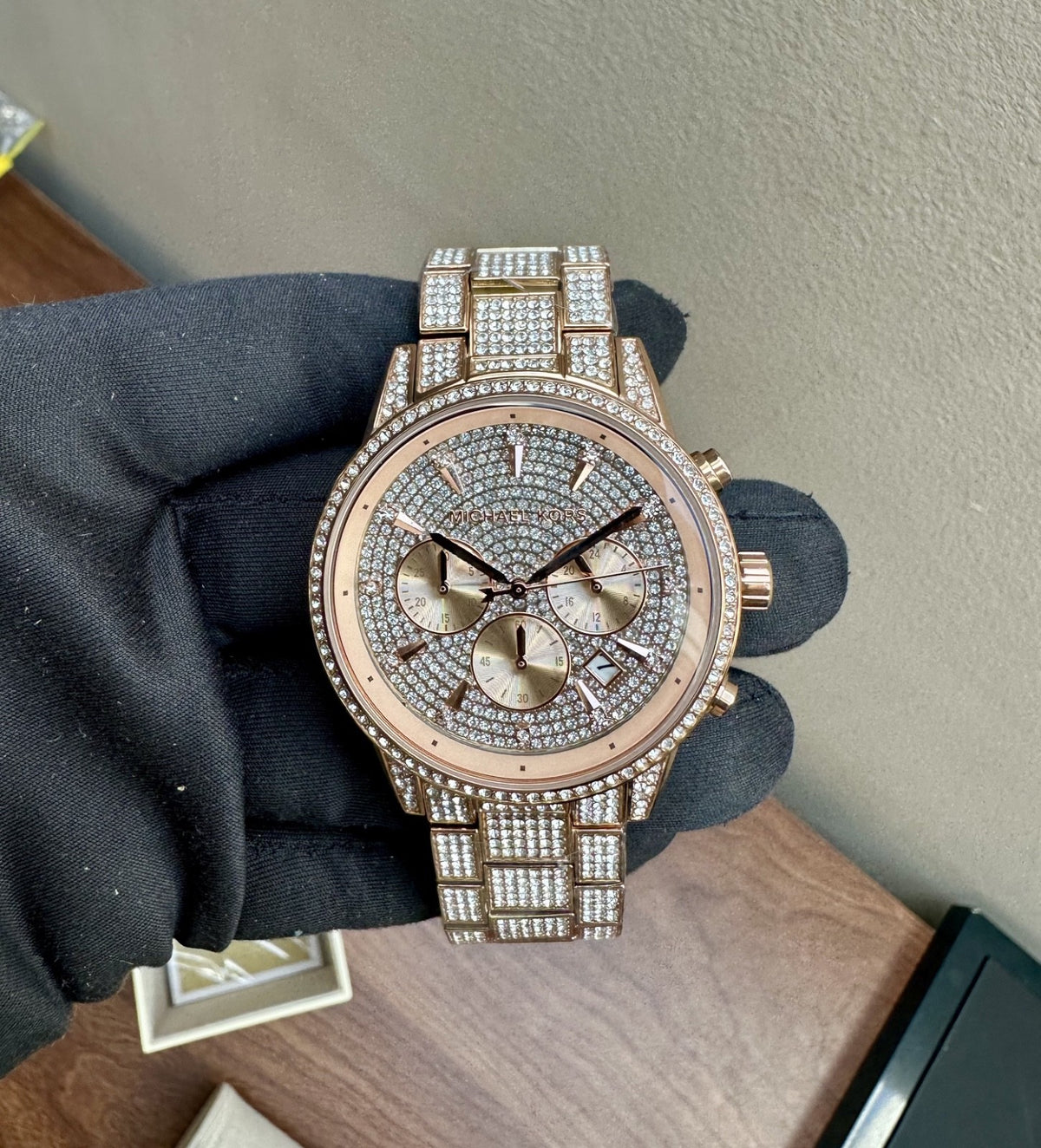 Michael Kors Ritz MK6748 Ladies' Chronograph Watch, Rose Gold, 41 mm – photo 6