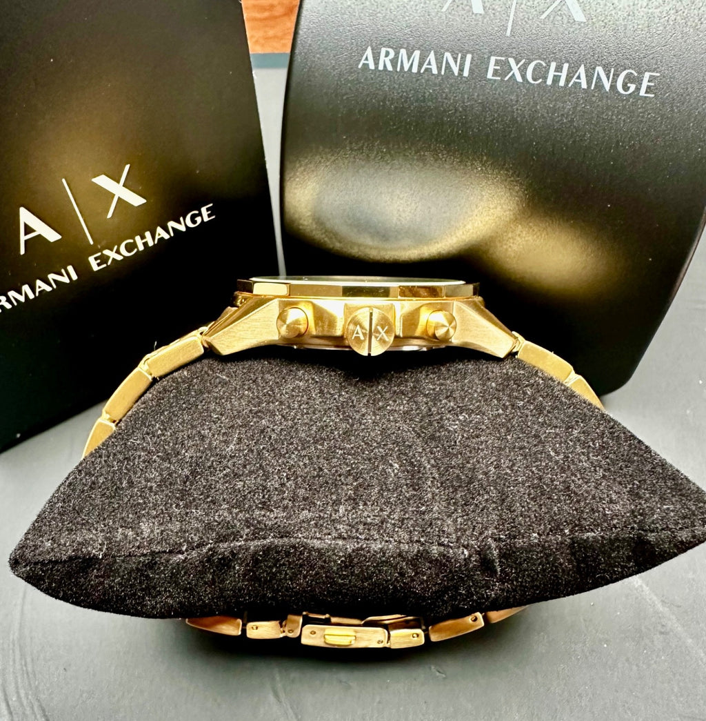 Armani Exchange AX1721 Men's Chronograph Watch, Black & Gold Tone, 44 mm – photo 5