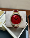 Michael Kors Parker MK6427 ladies' watch, red mother of pearl dial and crystal bezel – photo 1