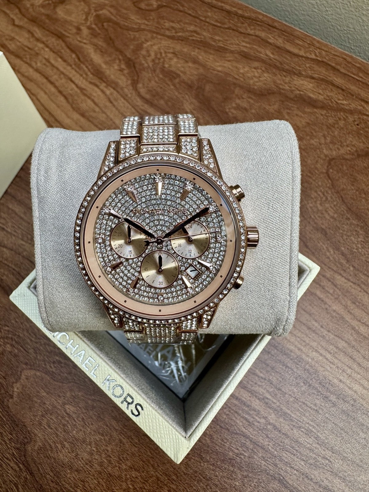 Michael Kors Ritz MK6748 Ladies' Chronograph Watch, Rose Gold, 41 mm – photo 1