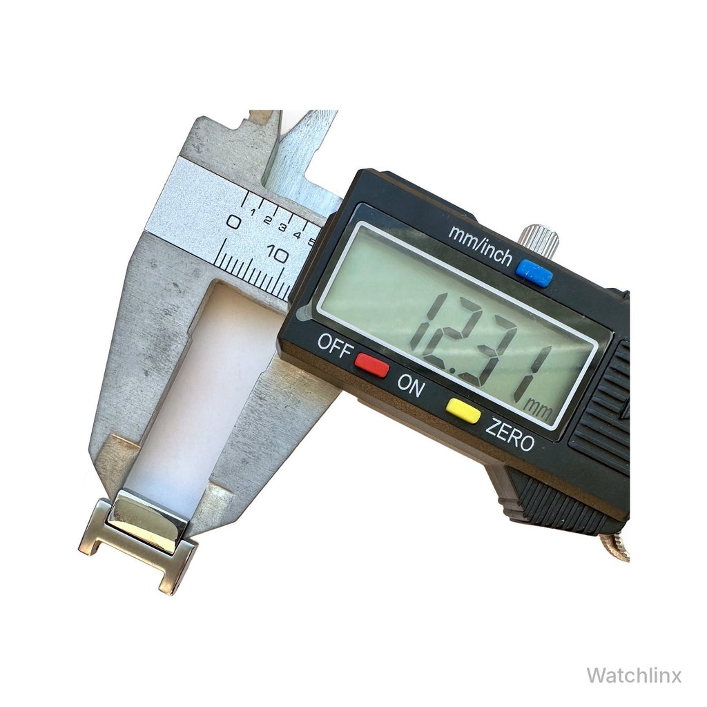 Fossil Everett ME3220 silver link – length measured at 12.5 mm