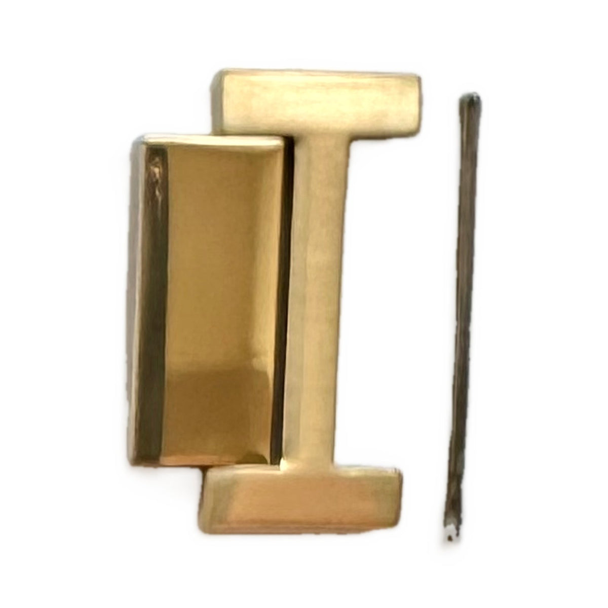 Maserati Stile R8873642001 genuine gold link and pin – front