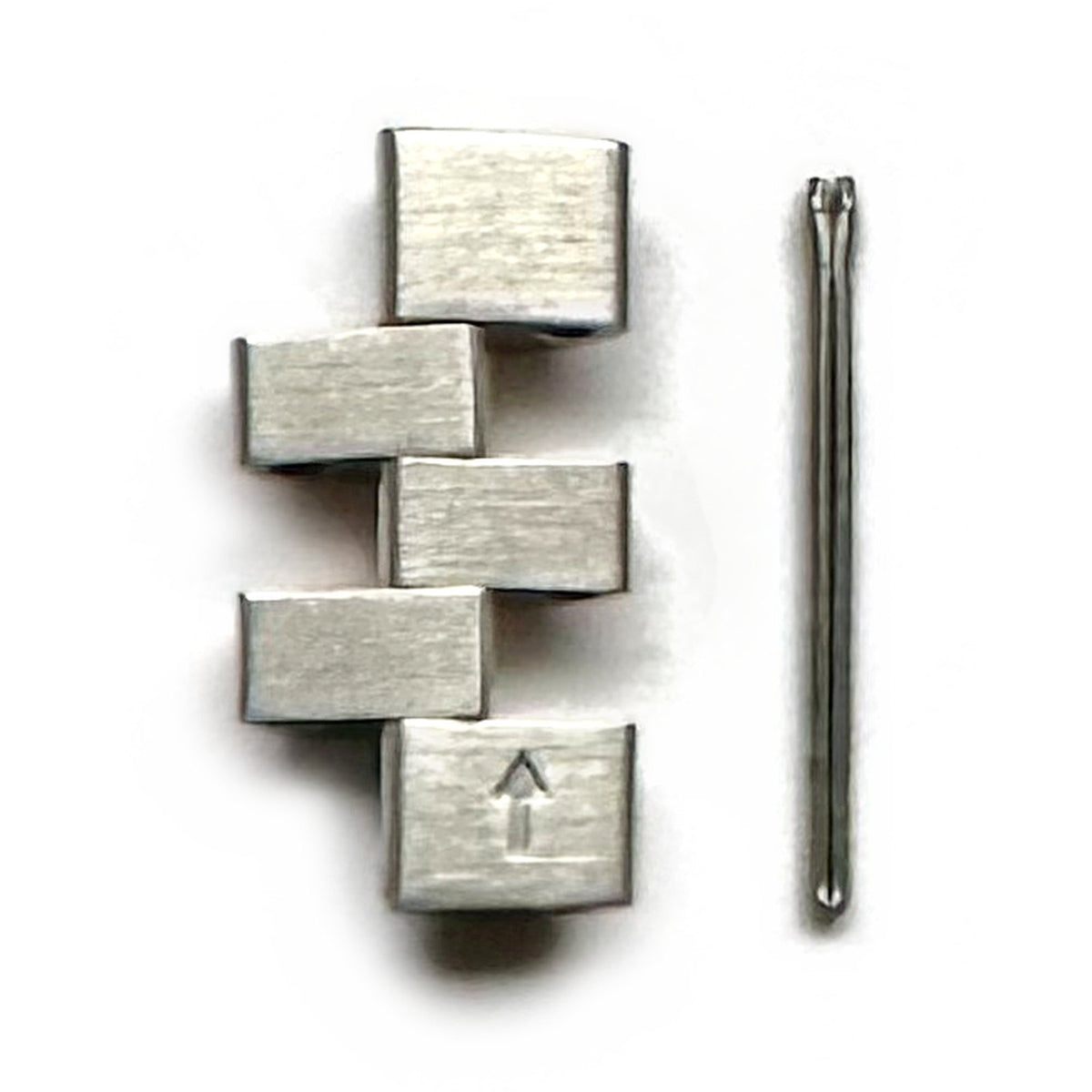 Vivienne Westwood Seymour / Wallace rose gold and silver link and pin – reverse