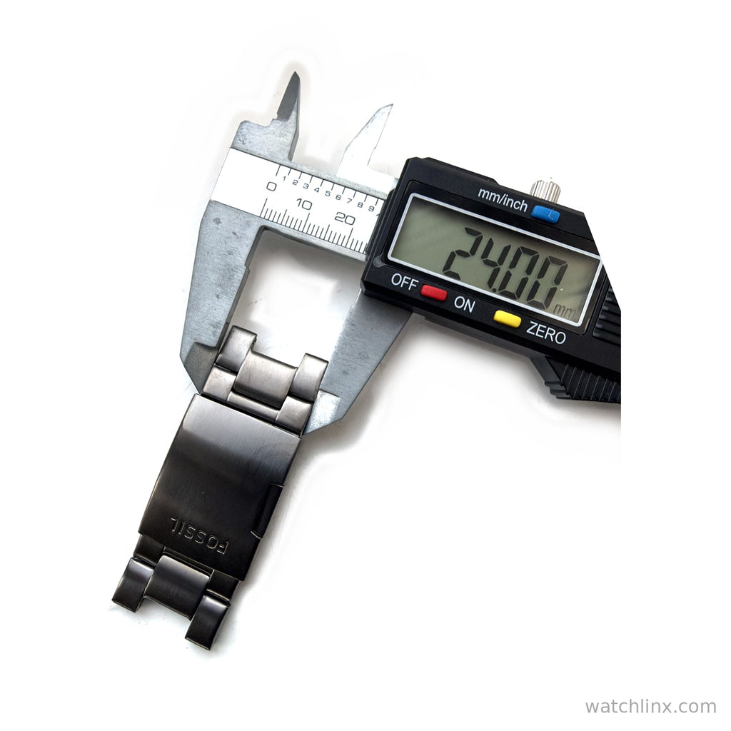 Fossil Nate JR1437 clasp – width measured at 24 mm