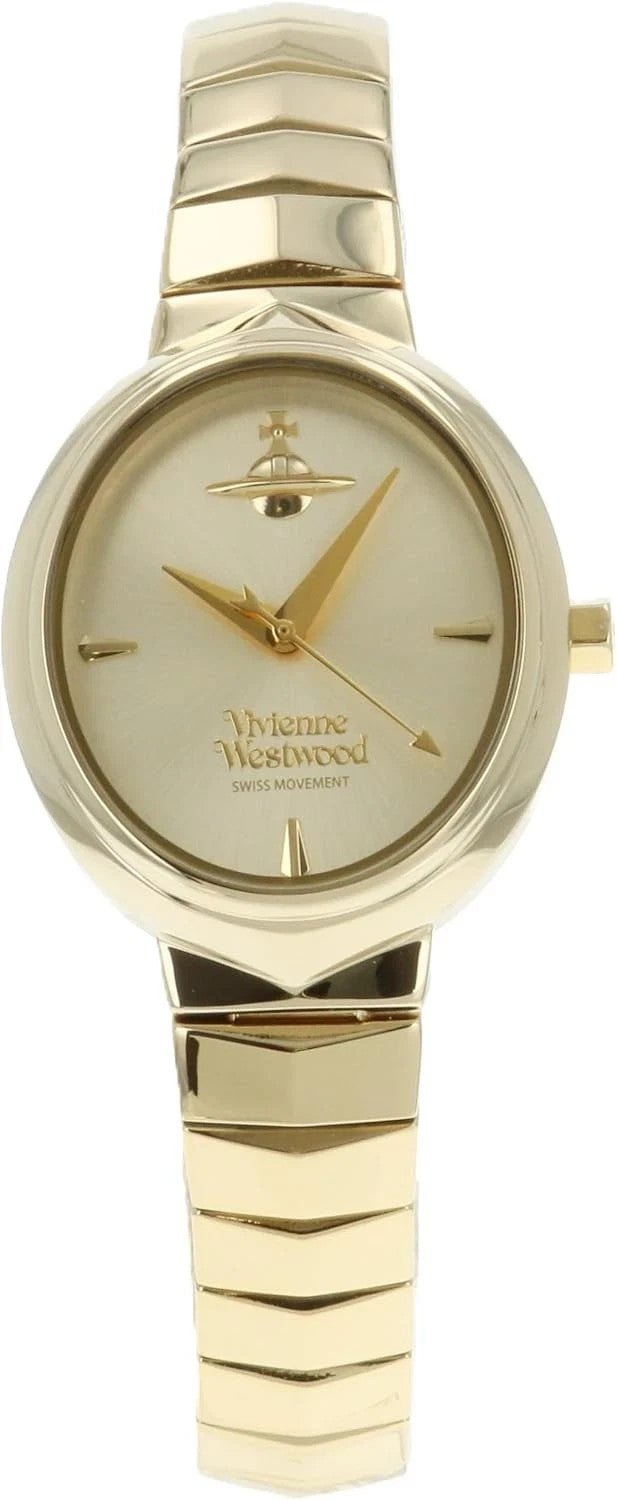 Vivienne Westwood Armour VV314GDGD gold women's watch, front