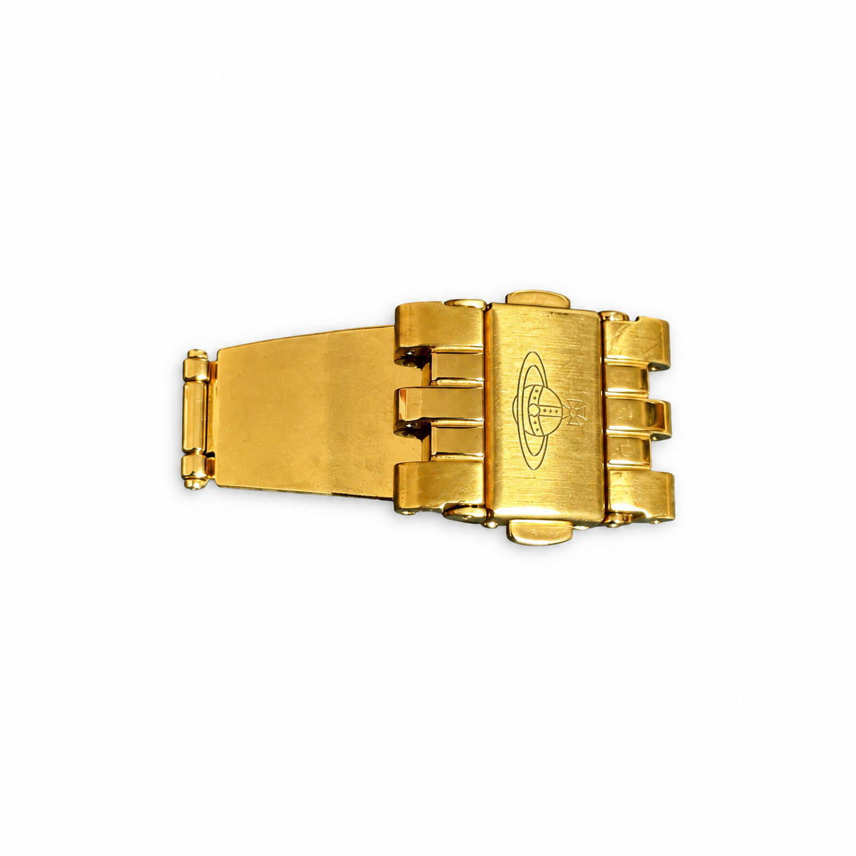 Vivienne Westwood Seymour / Wallace Butterfly Clasp – Gold Tone, 18mm on a white background