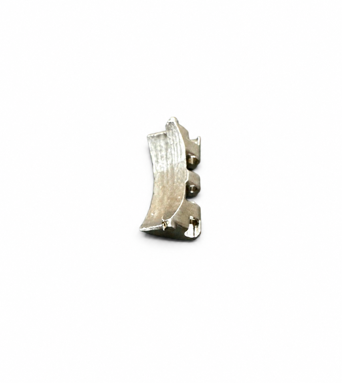 Vivienne Westwood Seymour / Wallace End Link – Silver, 18mm — detail view on white