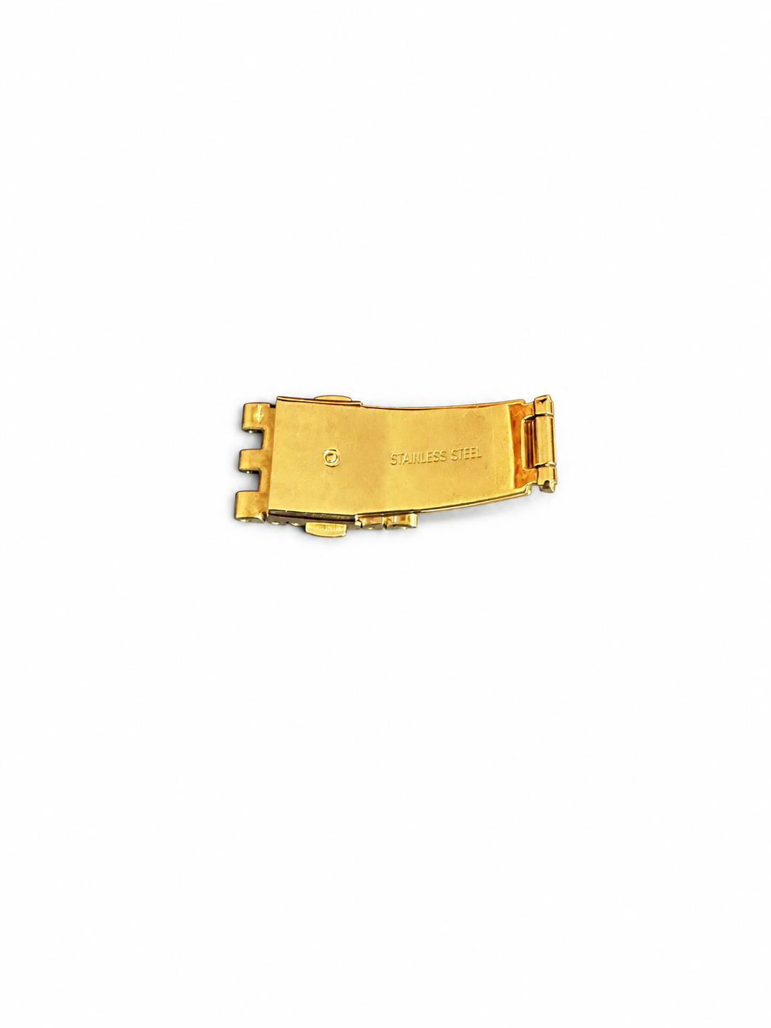 Vivienne Westwood Seymour / Wallace Butterfly Clasp – Gold Tone, 18mm — detail view on white