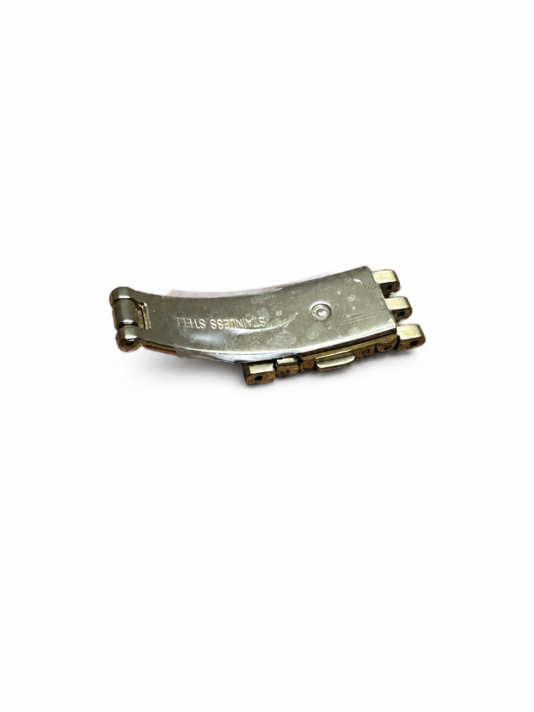 Michael Kors Mini Darci MK3295 Replacement Clasp – Gold Tone — detail view on white