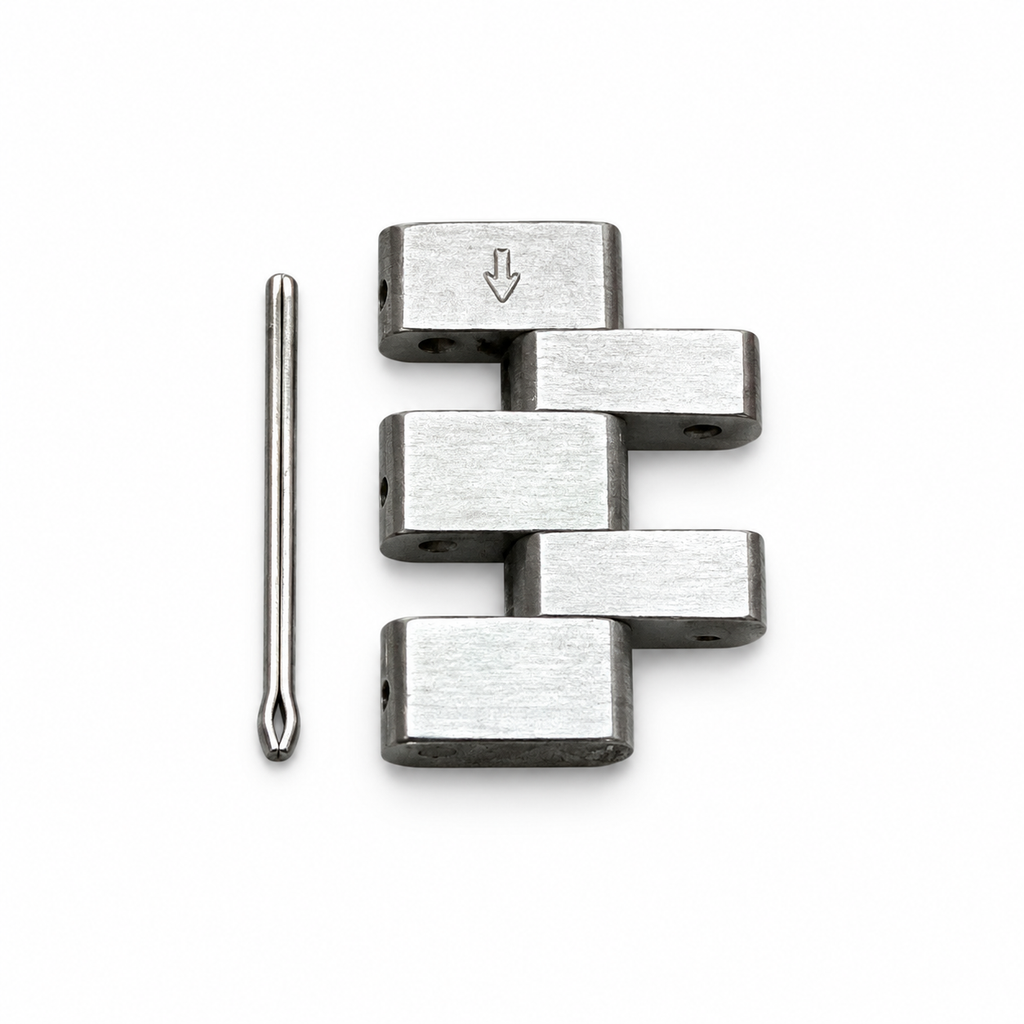 Replacement Link & Pin for Tissot Carson T1222101103300 – Silver, 14mm – detail view 2 on white