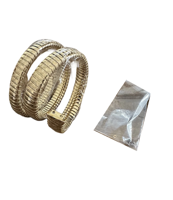Just Cavalli Signature Snake Compatible Replacement Bangle – Gold Tone